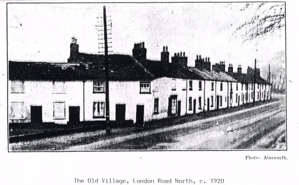 An old photo of Poynton Houses