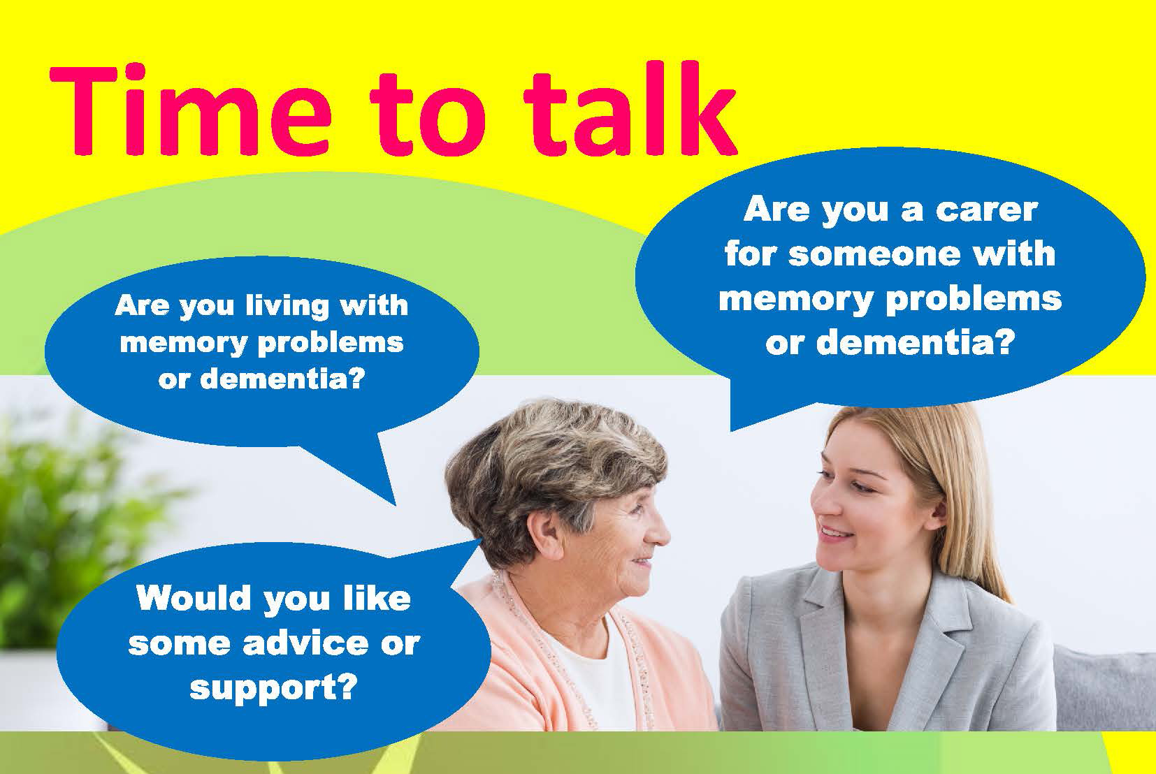Time To Talk. 2023 dates Poynton Town Council