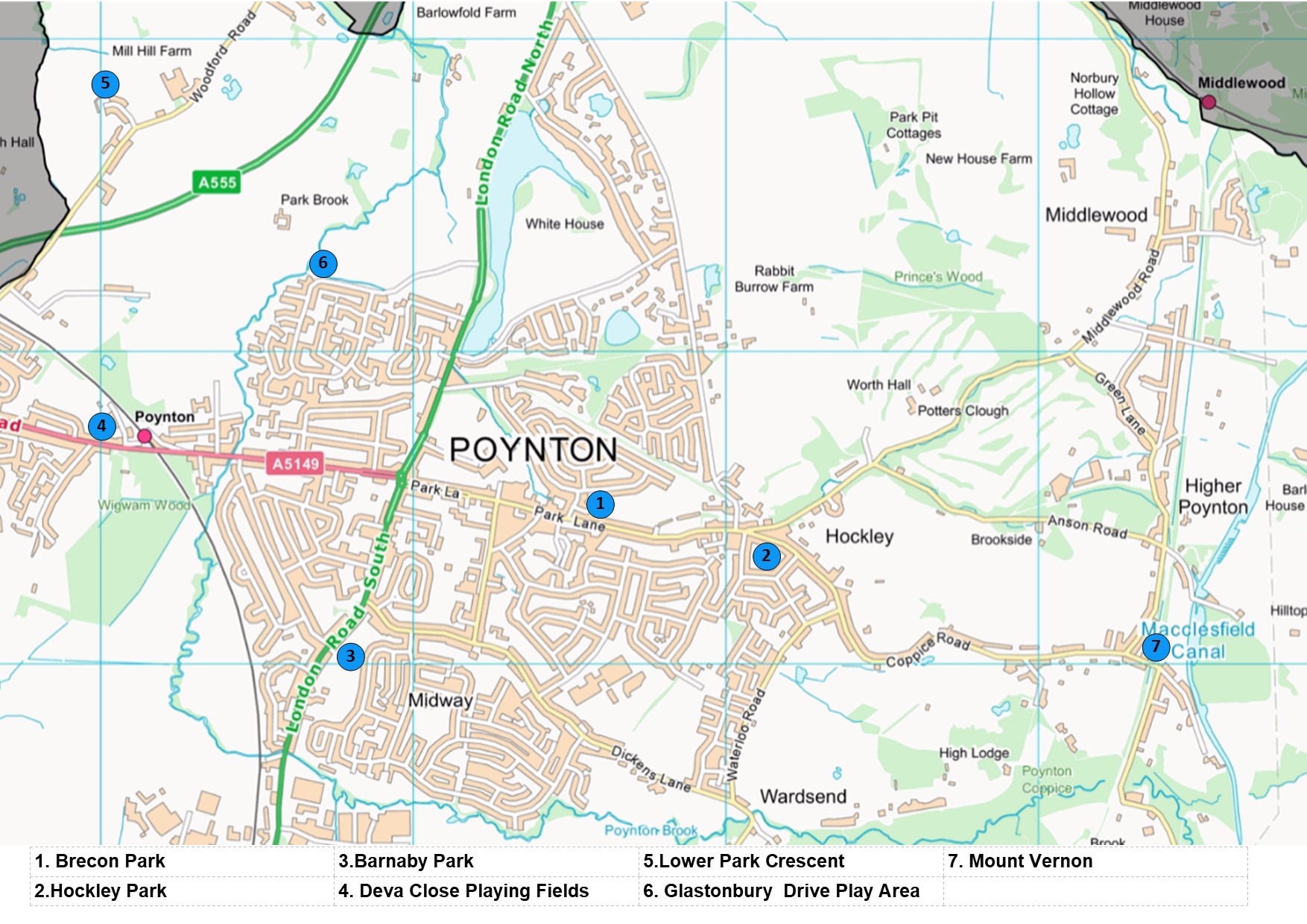 Poynton Park Map