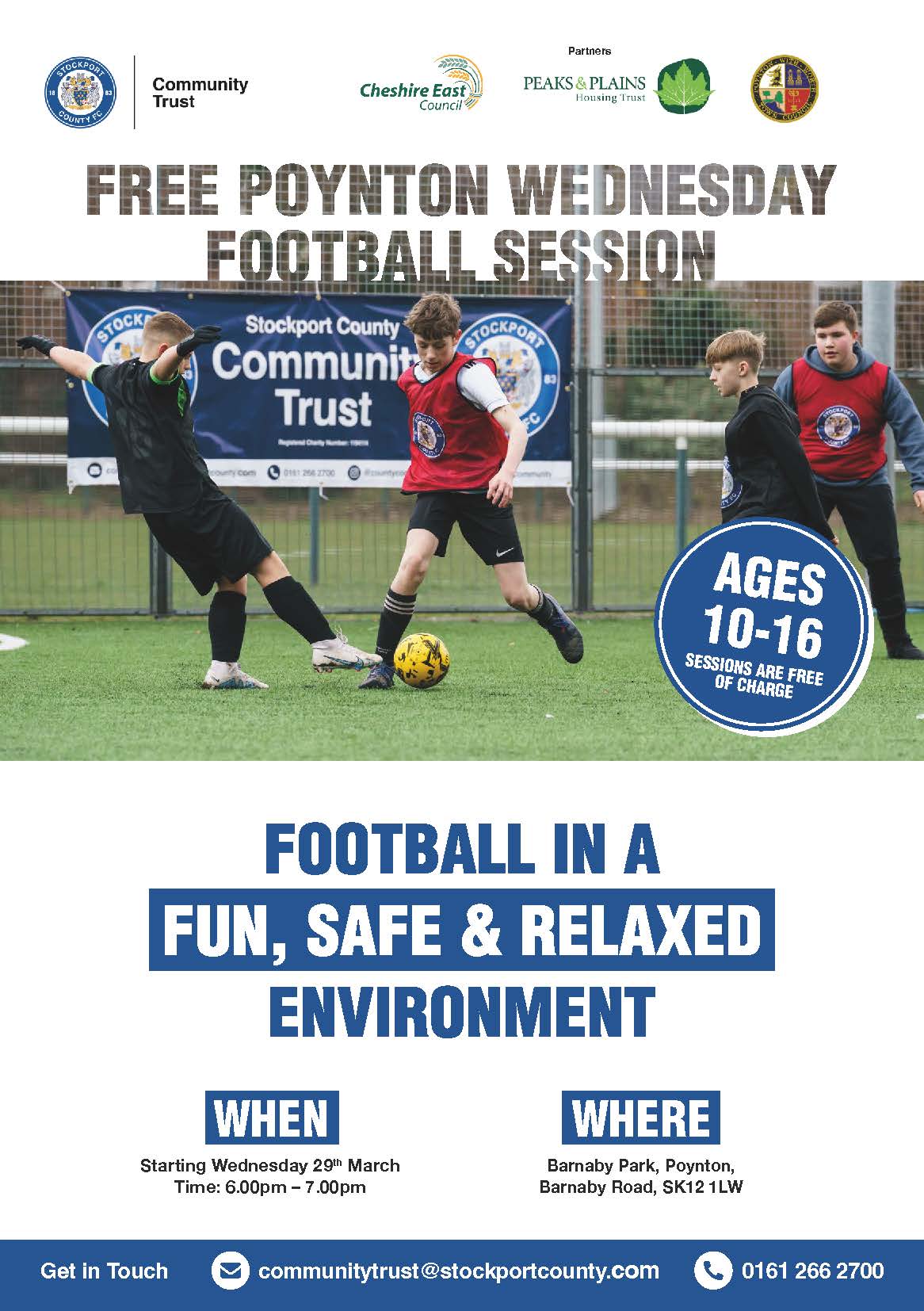 Free Poynton Wednesday Football Session